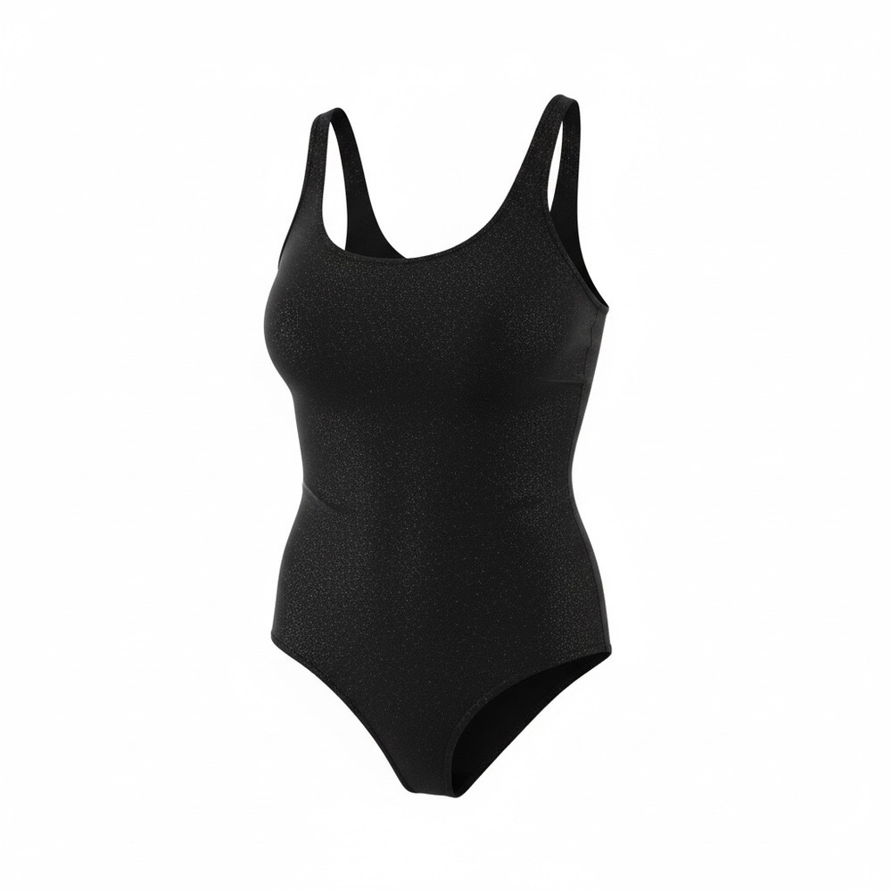 Sofia by Sofia Vergara Shimmering Black Bodysuit